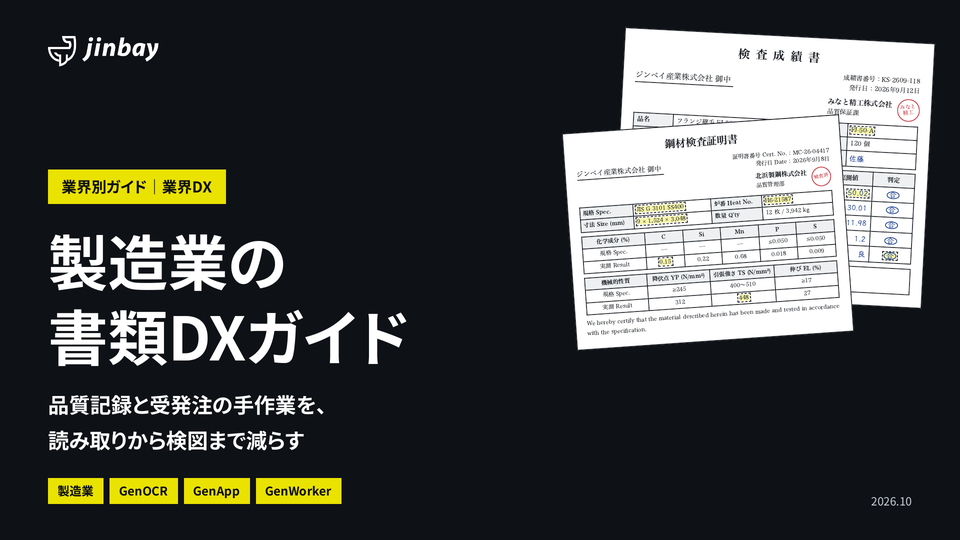 製造業の書類DXガイド(検査成績書・ミルシート・注文書)